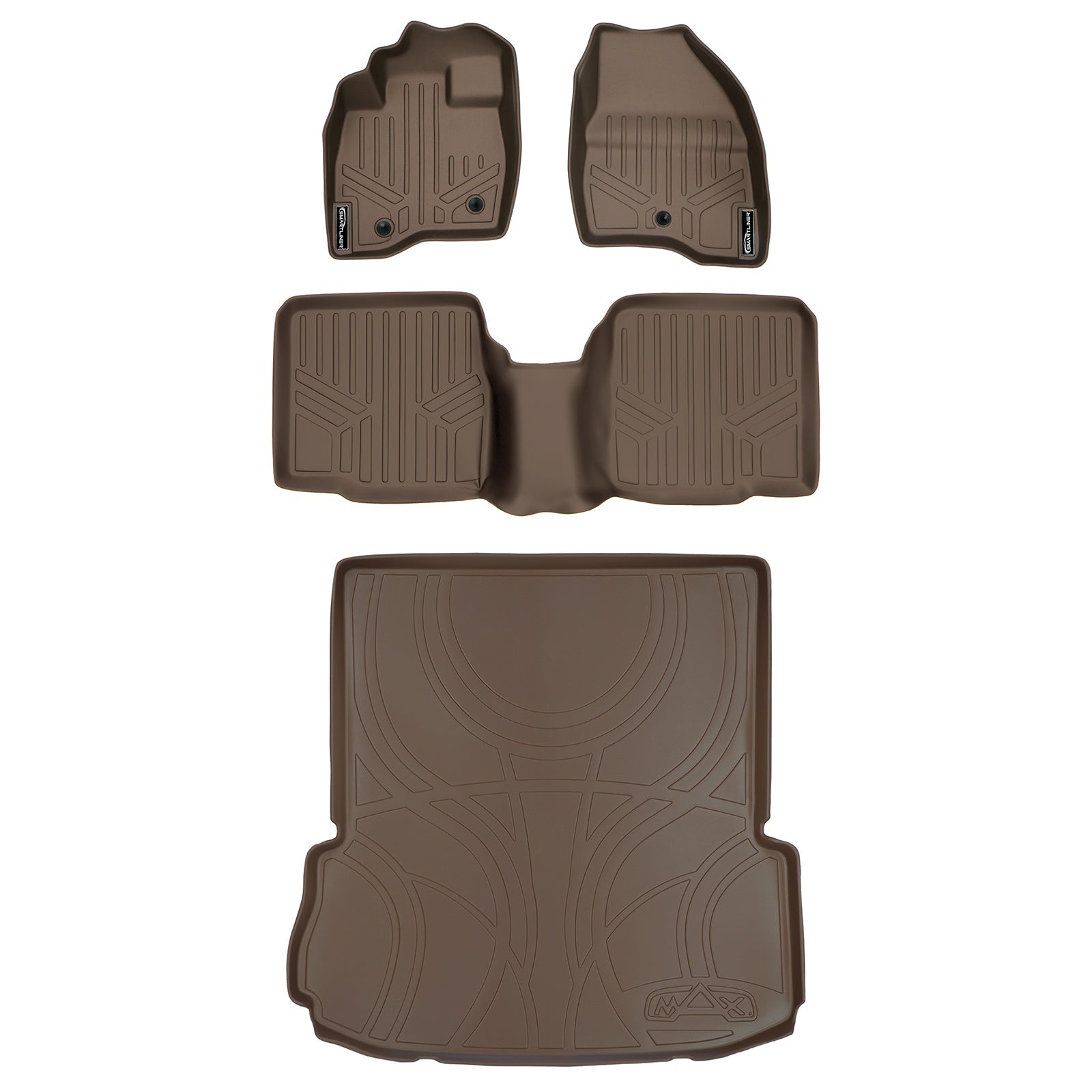 SMARTLINER 2017 - 2019 Ford Explorer 8 Passenger Custom Fit Floor Liners - 1st, 2nd & 3rd Rows