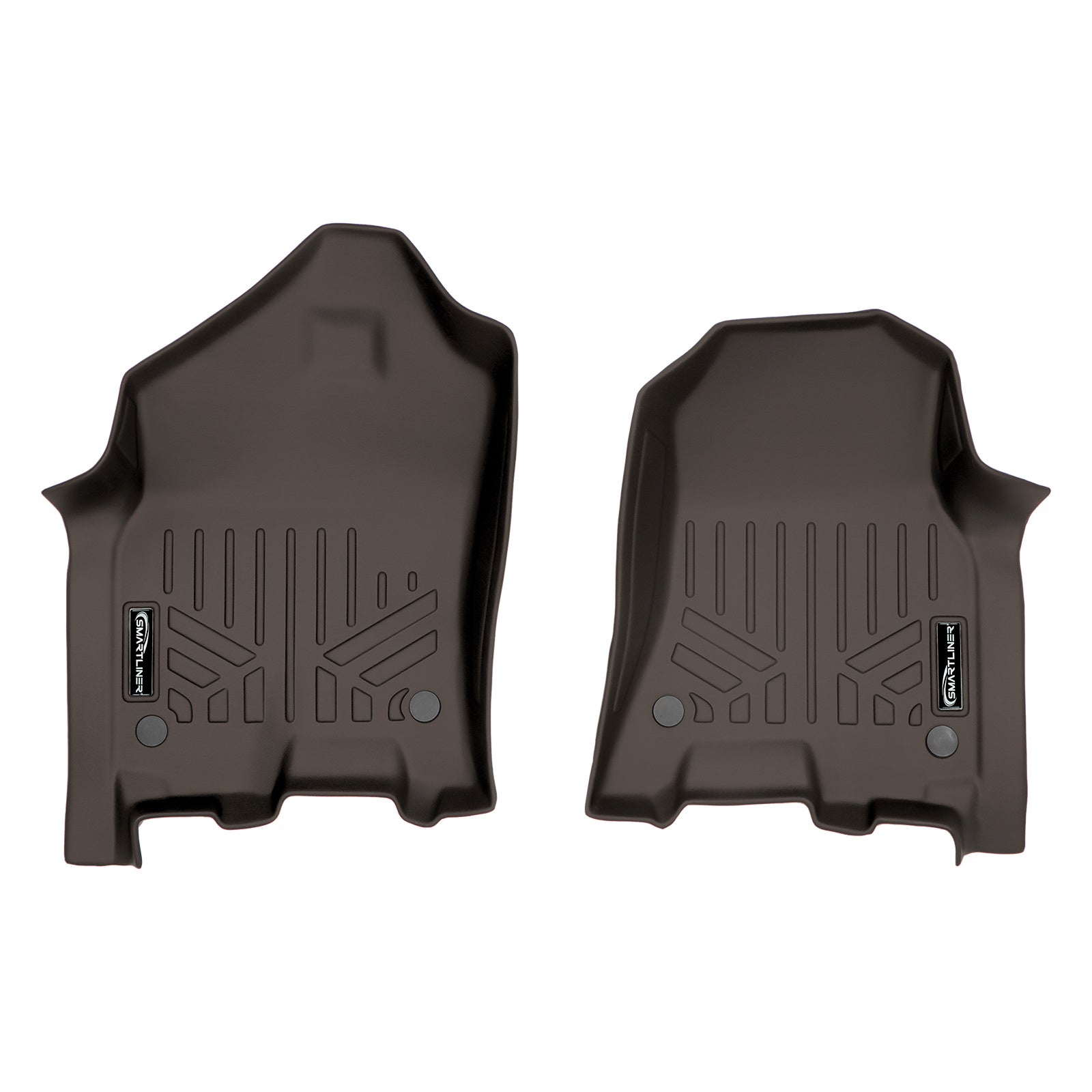 SMARTLINER 2019 - 2024 Ram 1500 Quad Cab and Crew Cab Custom Fit Floor Liners - 1st Row Only - Fits Bench or Bucket - Carpet Only