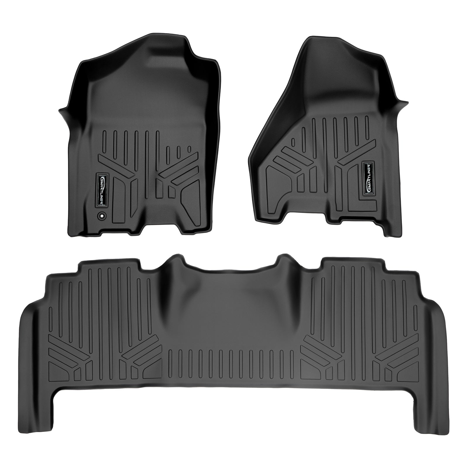 SMARTLINER 2012 - 2012 Ram 3500 Mega Cab Custom Fit Floor Liners - 1st & 2nd Rows