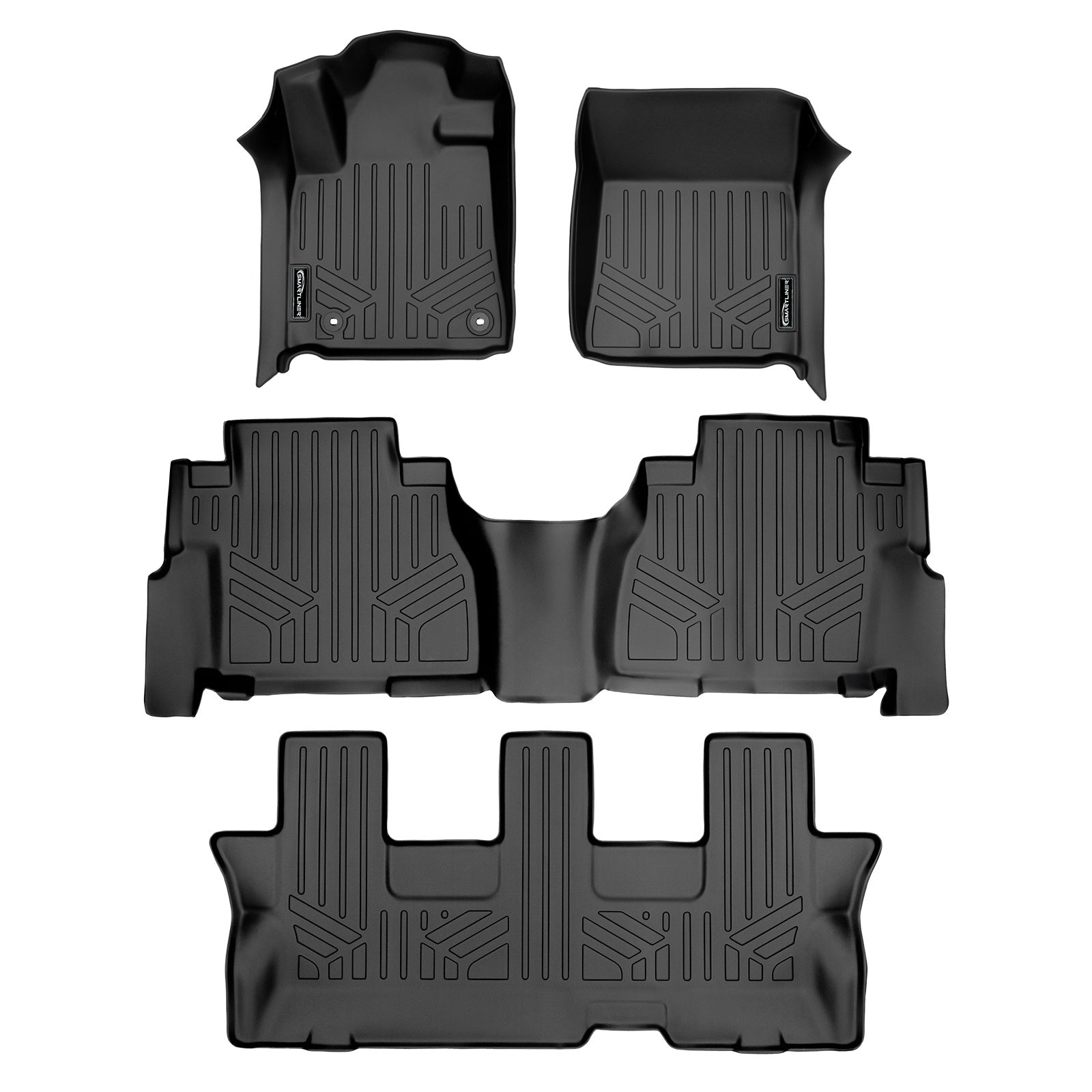 SMARTLINER 2012 - 2022 Toyota Sequoia All Configurations Custom Fit Floor Liners - 1st, 2nd & 3rd Rows