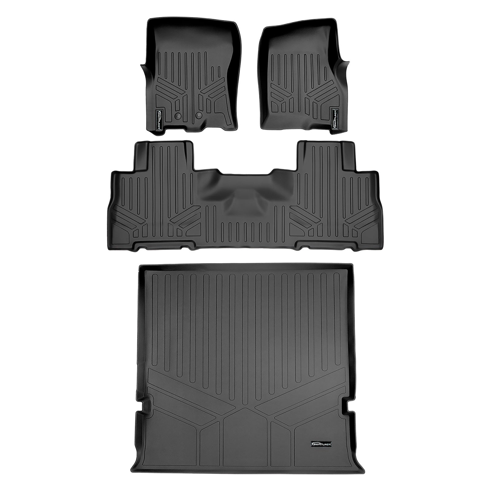 SMARTLINER 2011 - 2017 Lincoln Navigator 7 Passenger Custom Fit Floor Liners - 1st, 2nd & 3rd Rows