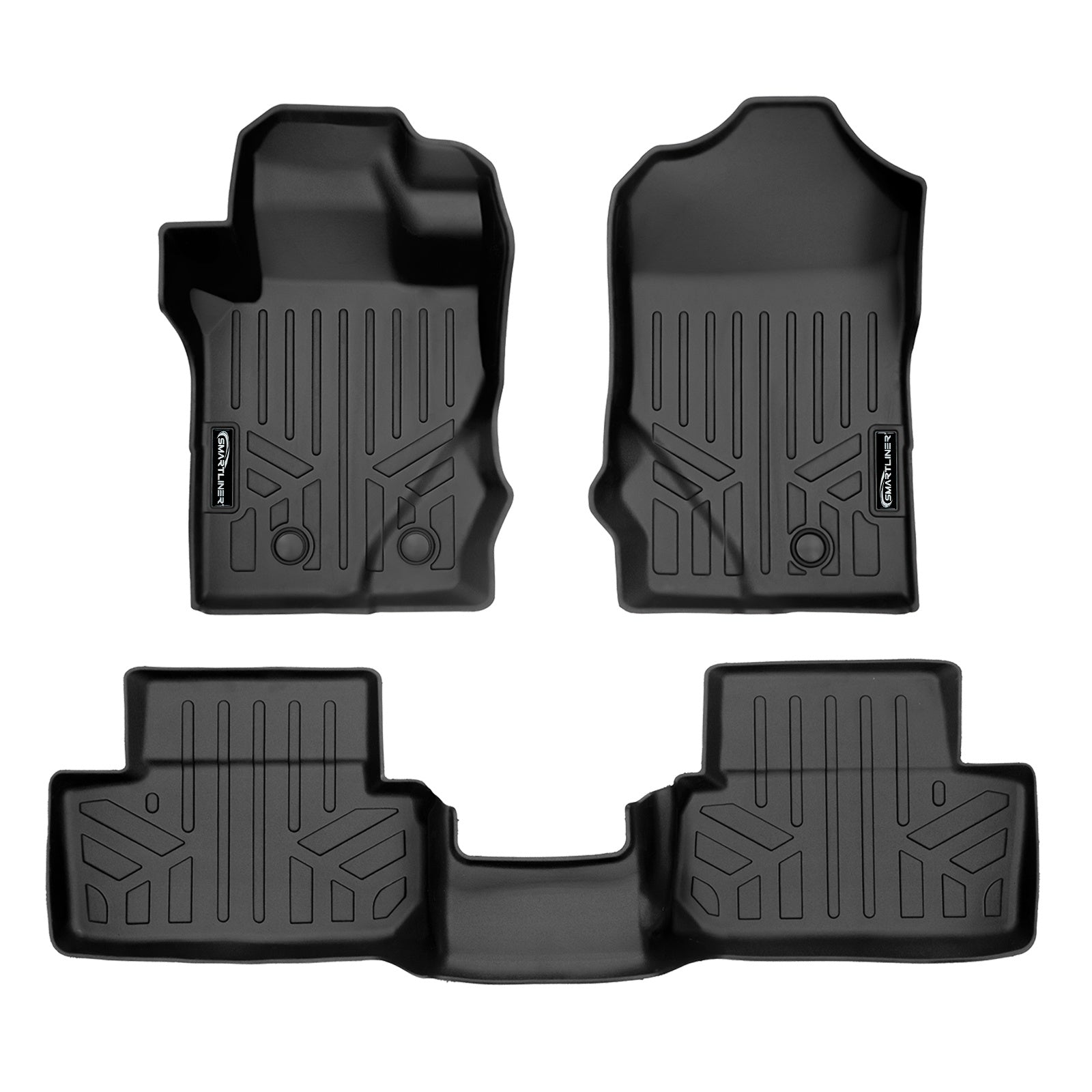 SMARTLINER 2021 - 2025 Ford Bronco 2 Door Custom Fit Floor Liners - 1st & 2nd Rows