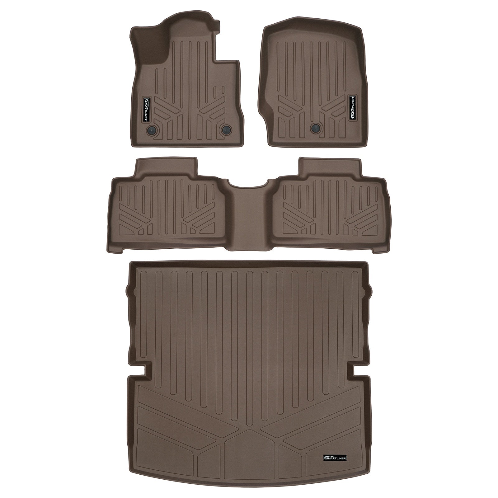 SMARTLINER 2020 - 2025 Ford Explorer All Configurations Custom Fit Floor Liners - 1st, 2nd & 3rd Rows