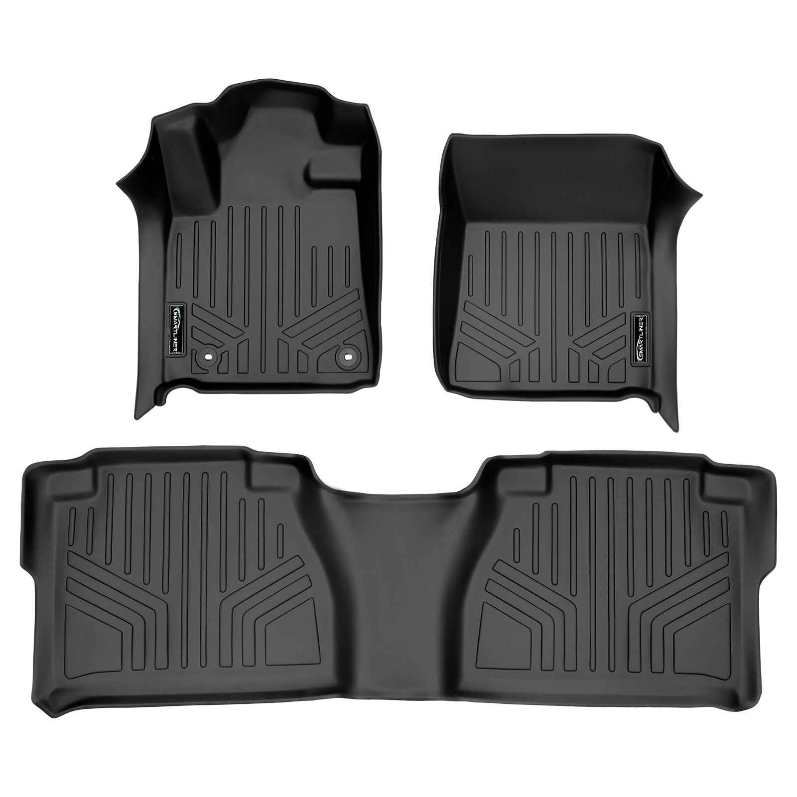 SMARTLINER 2012 - 2013 Toyota Tundra Double Cab Custom Fit Floor Liners - 1st & 2nd Rows