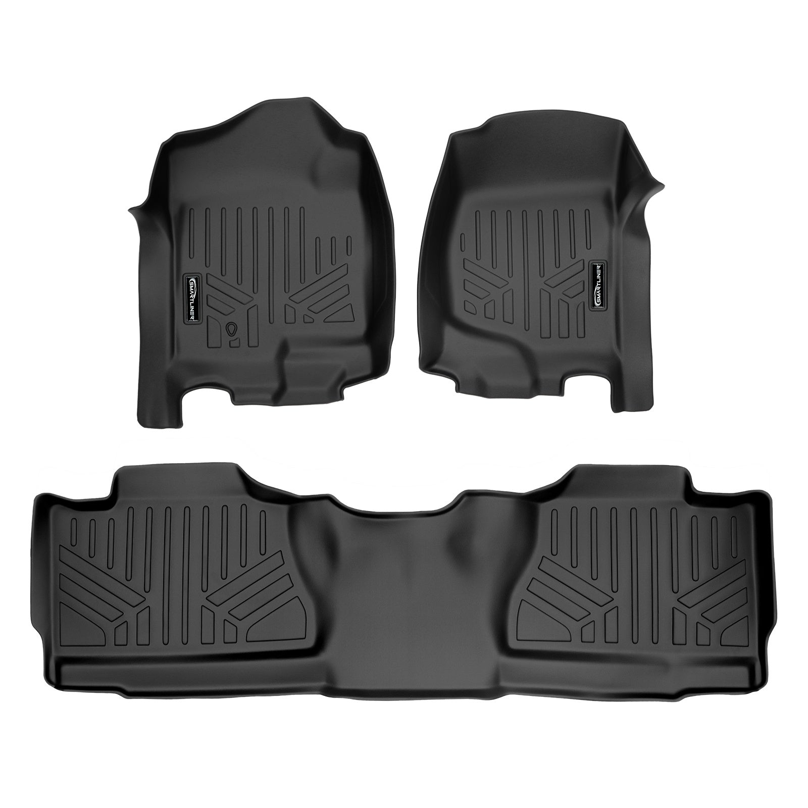 SMARTLINER 2007 - 2013 Chevrolet Avalanche All Configurations Custom Fit Floor Liners - 1st & 2nd Rows