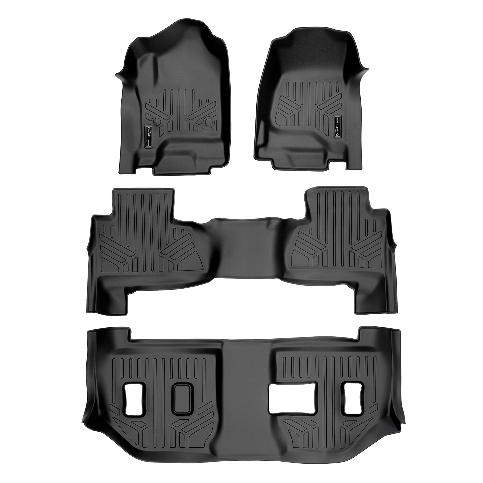 SMARTLINER 2015 - 2020 GMC Yukon XL 8 Passenger Custom Fit Floor Liners - 1st, 2nd & 3rd Rows
