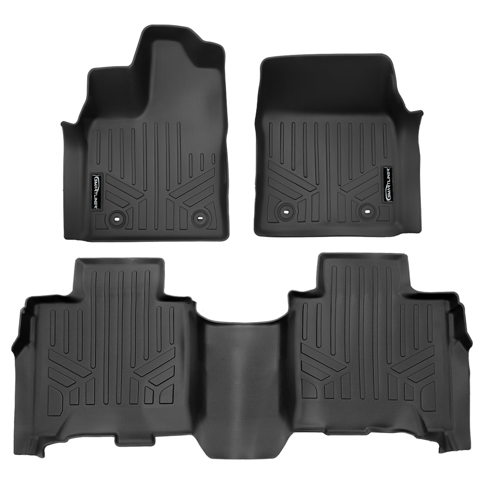 SMARTLINER 2023 - 2025 Toyota Sequoia All Configurations Custom Fit Floor Liners - 1st & 2nd Rows