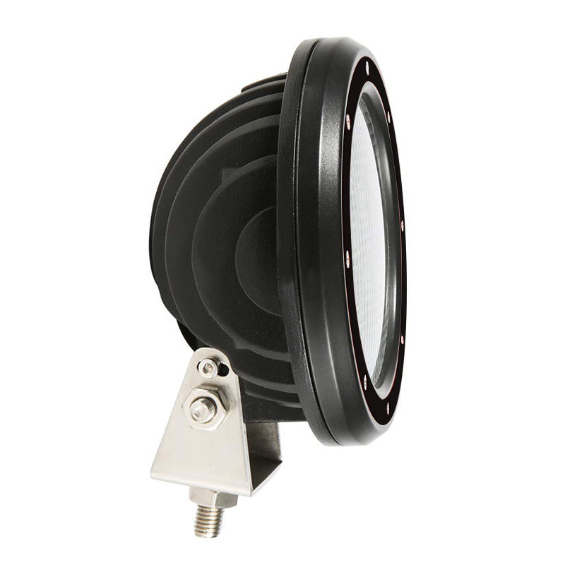 2003-2026 Ford Expedition / Lincoln Navigator Max Bull Bar Kit Pair of 5.3" Dia. LED Flood Lights w/ Black Trim Rings Wiring Harness and Switch | Black Horse Off Road - Image 6