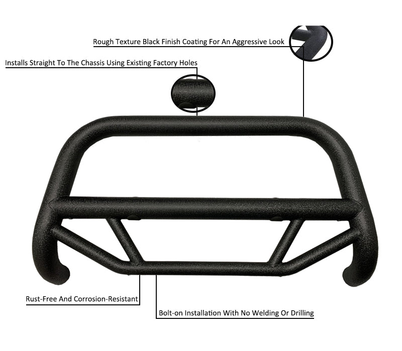2019-2026 Chevrolet Silverado 1500 Max T Bull Bar | Black Horse Off Road - Image 6