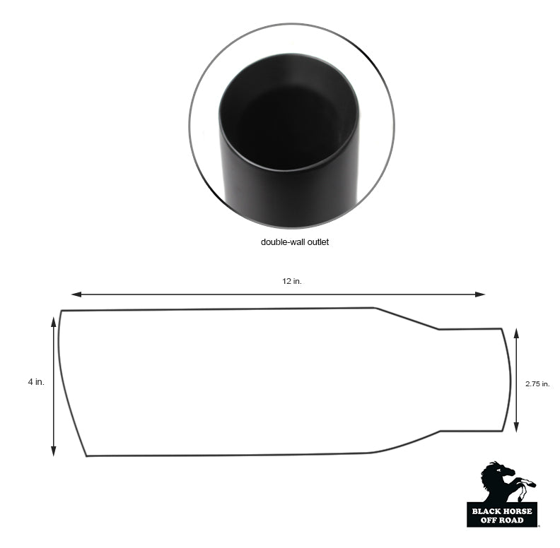 Muffler Tip Double Wall | Black Horse Off Road - Image 10