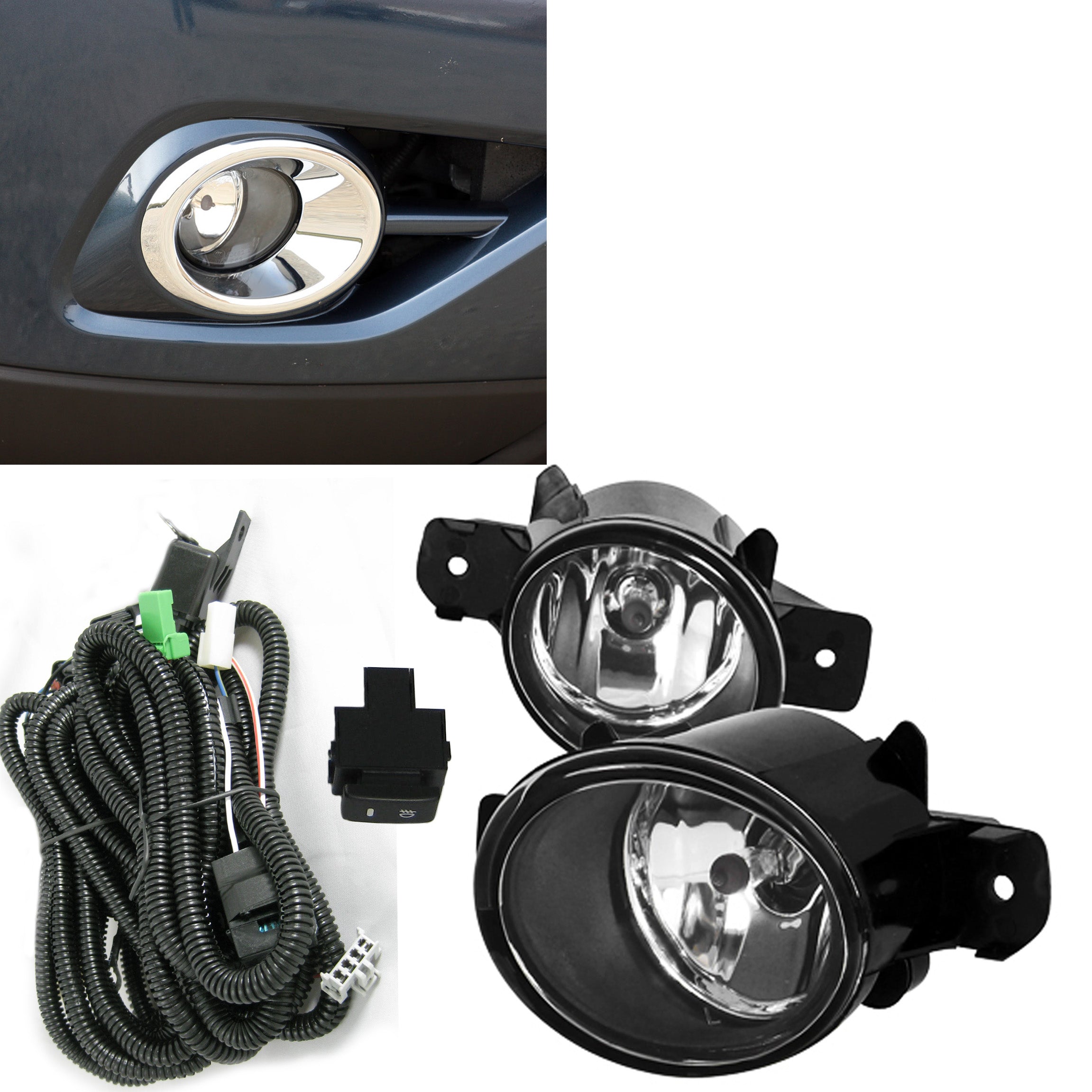 2013-2015 Nissan Pathfinder Oem Replica Fog Light Clear | Black Horse Off Road - Image 9