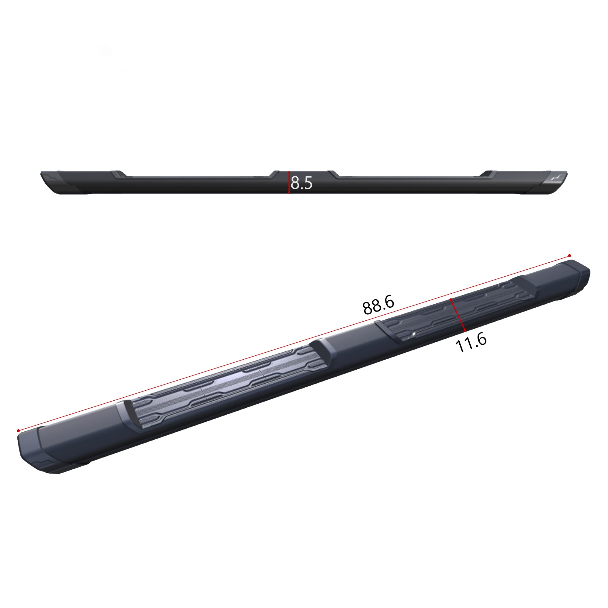 2024-2026 Toyota Tacoma Peak Running Boards | Black Horse Off Road - Image 9
