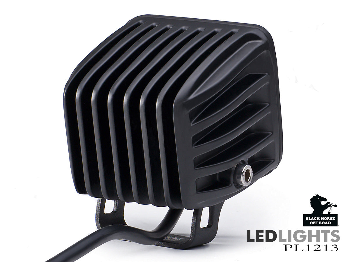 Universal Led 4" Cube Lights With Wiring Kit And A Switch Spot and Flood | Black Horse Off Road - Image 2