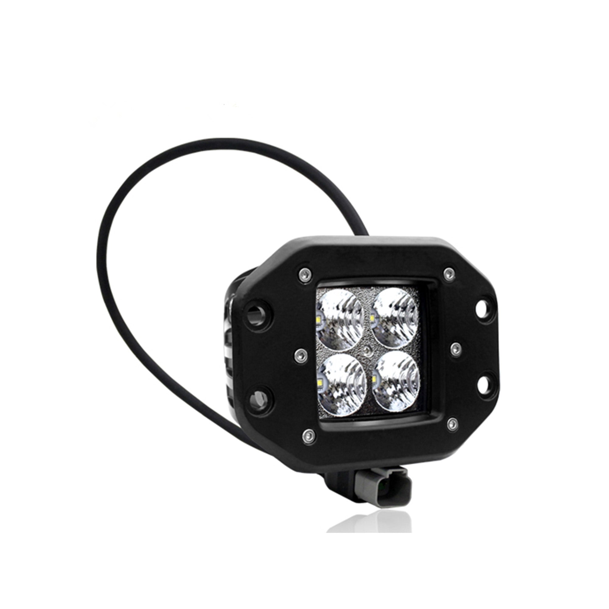 Universal Led 2" Cube Lights With Pair Wiring Flood | Black Horse Off Road - Image 1