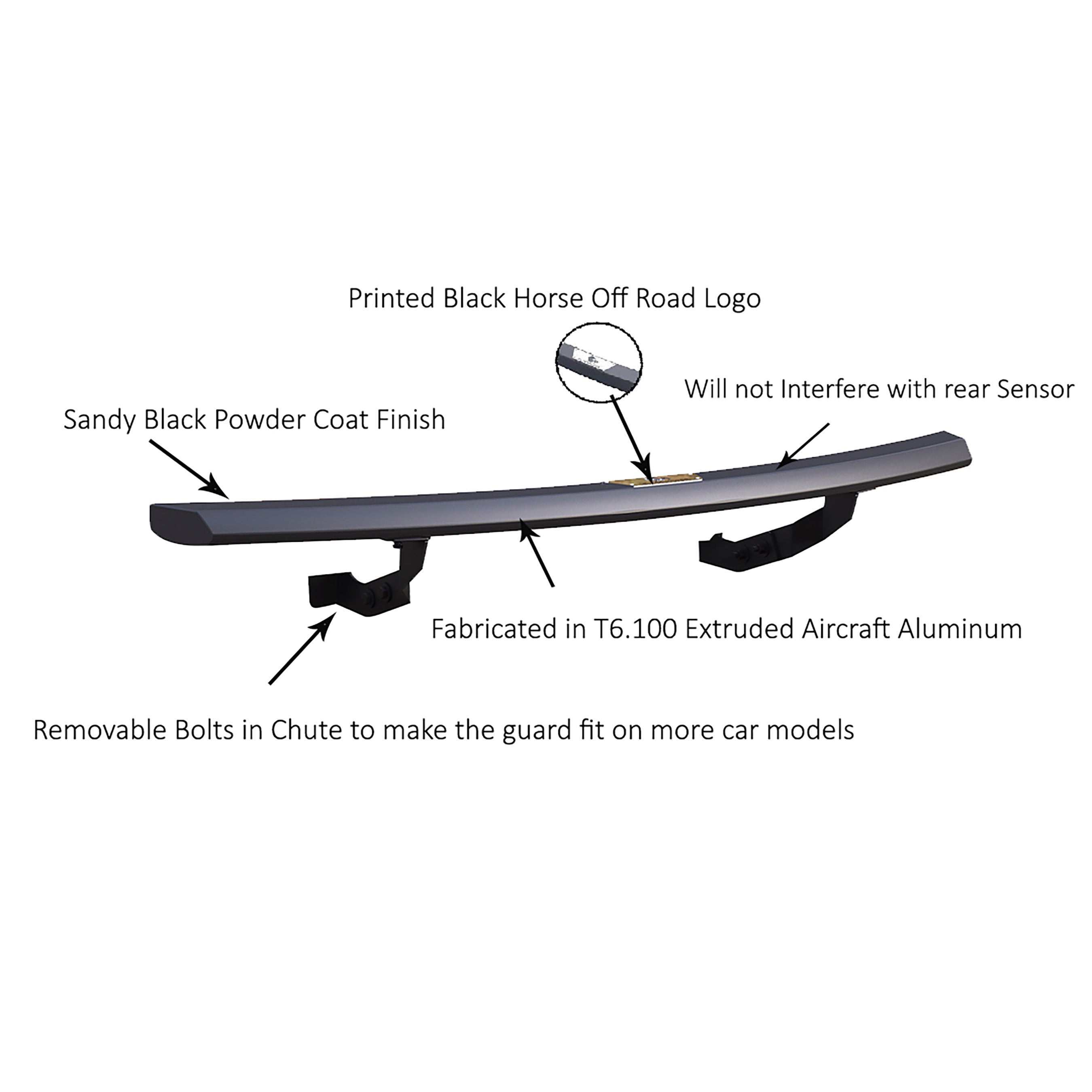 2019-2024 Toyota Rav4 Peerless Rear Bumper Guard | Black Horse Off Road - Image 6