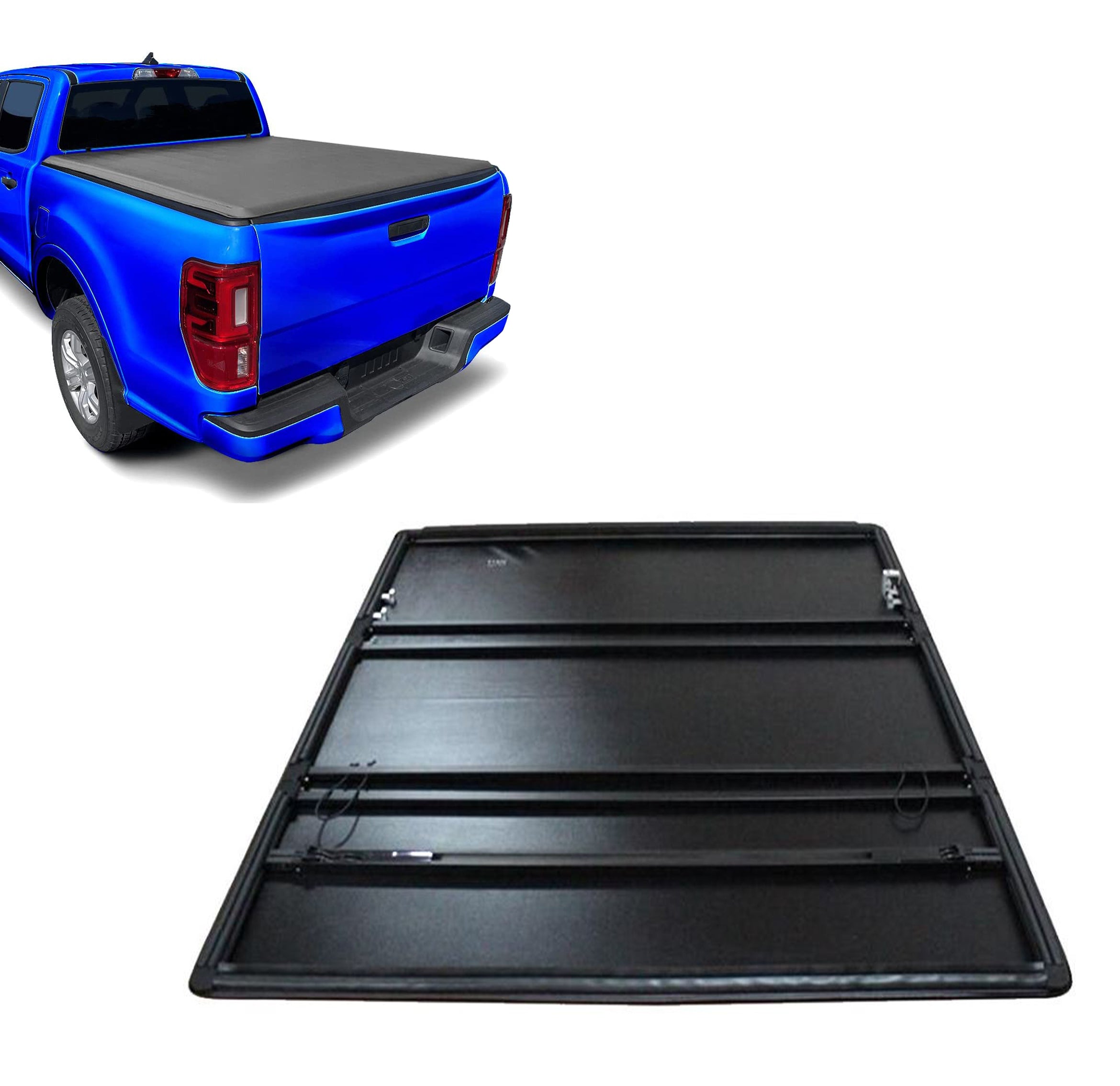 2002-2025 Dodge Ram 1500 Premier Soft Tonneau Cover Trifold | Black Horse Off Road - Image 1