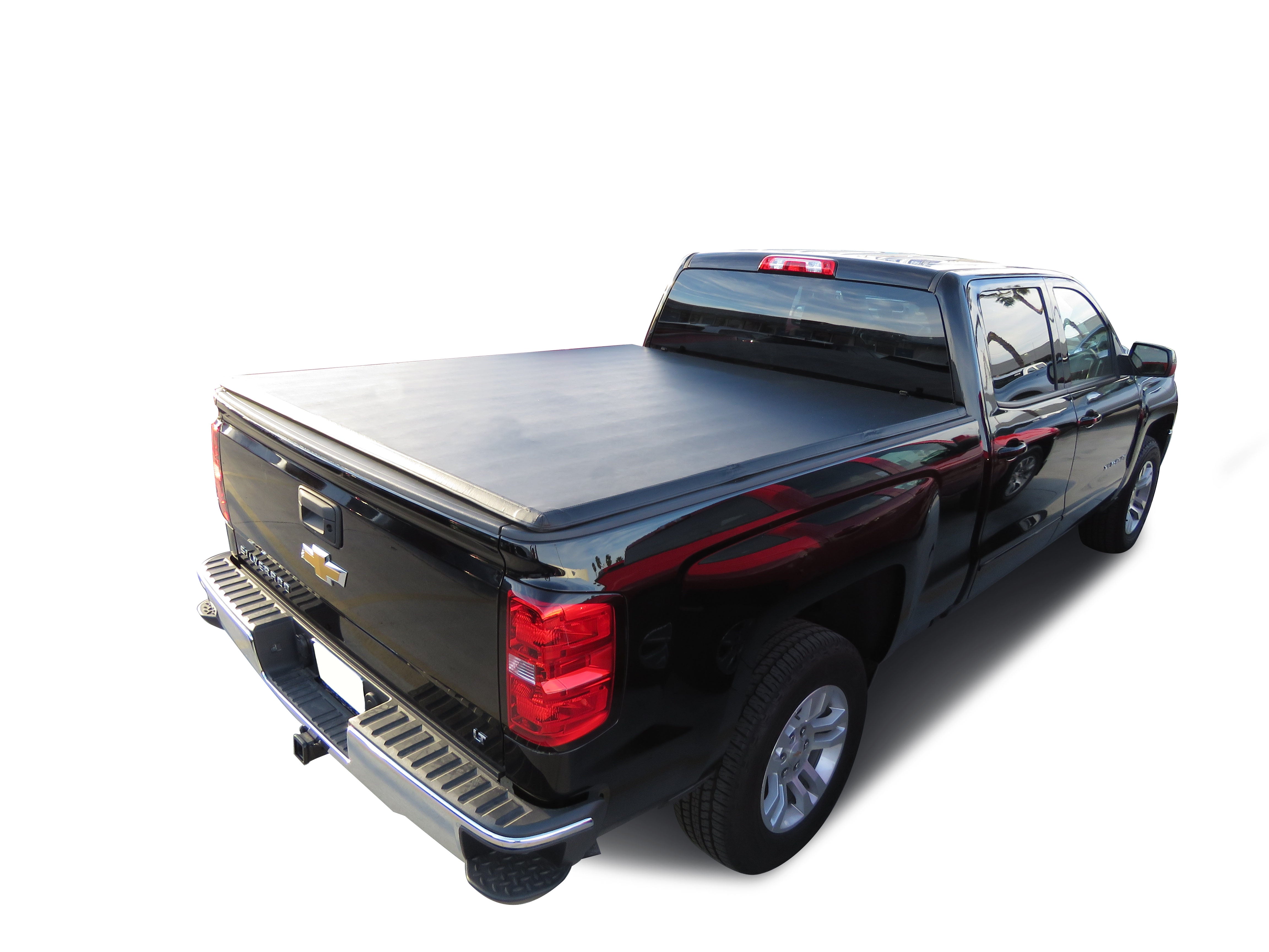 2014-2025 Sierra 1500 Premier Soft Tonneau Cover Trifold | Black Horse Off Road - Image 9