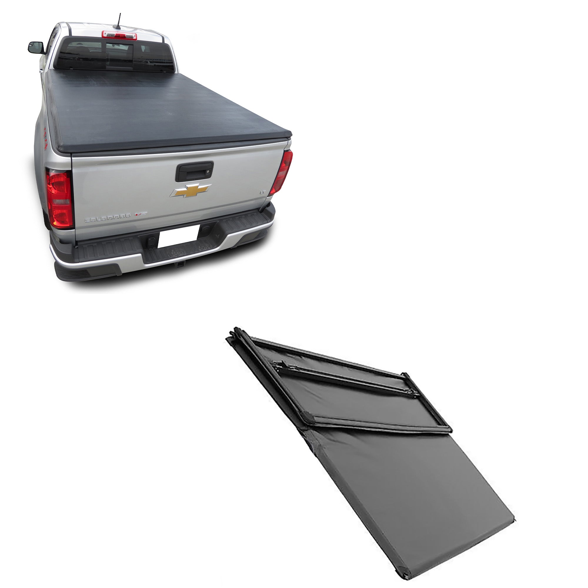 2015-2025 Canyon Premier Soft Tonneau Cover Trifold | Black Horse Off Road - Image 1