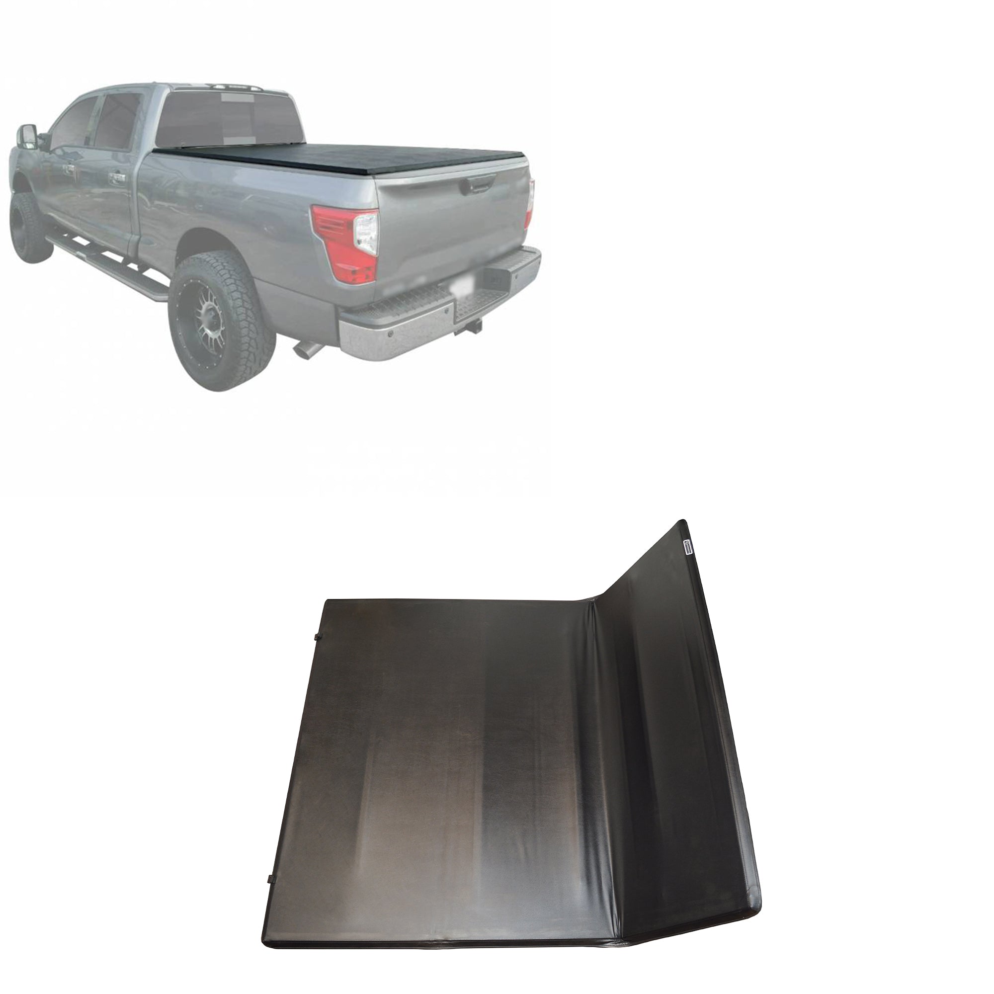 2005-2025 Nissan Frontier Premier Soft Tonneau Cover Trifold | Black Horse Off Road - Image 1