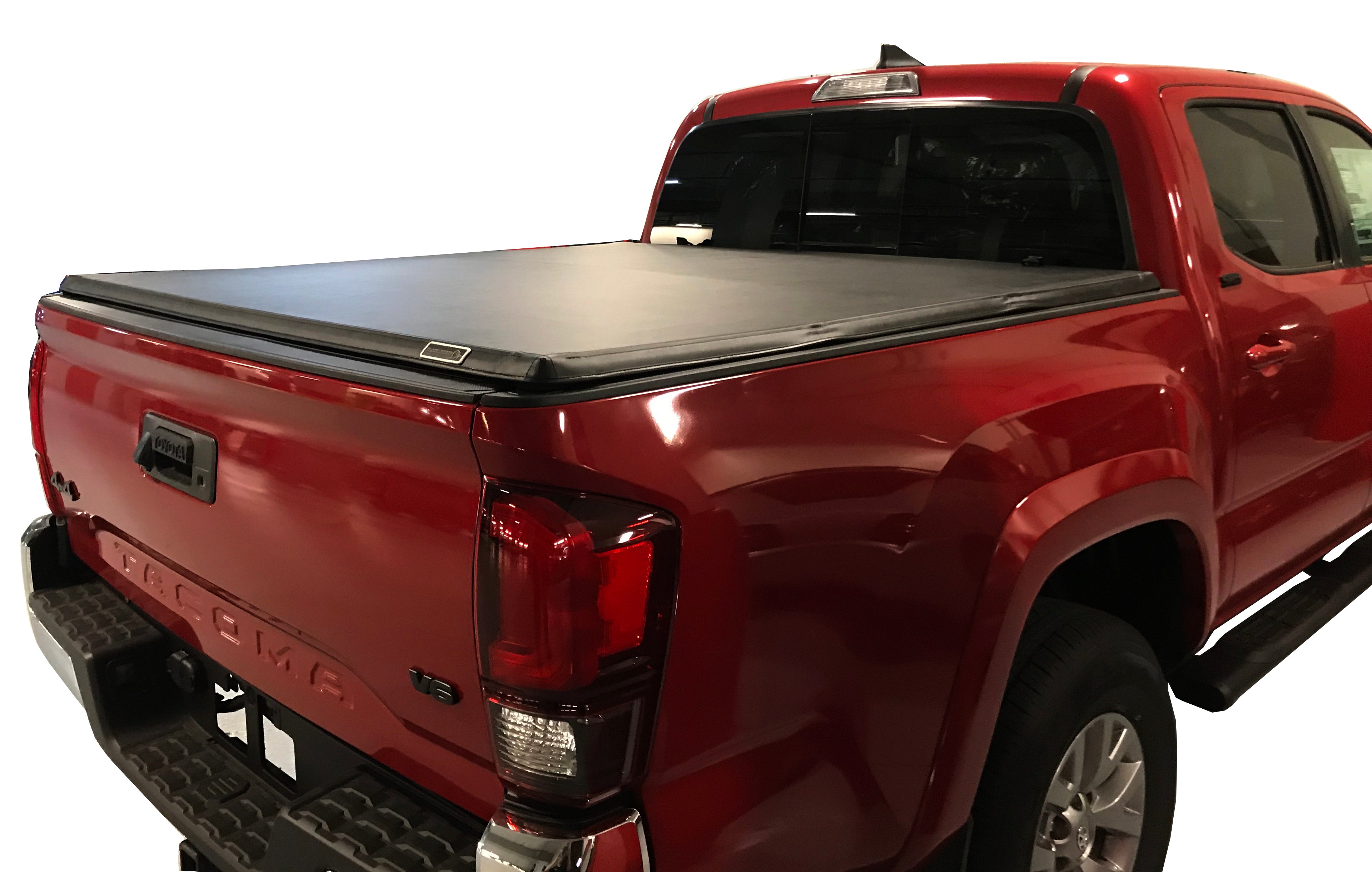 2005-2015 Toyota Tacoma Premier Soft Tonneau Cover Trifold | Black Horse Off Road - Image 9