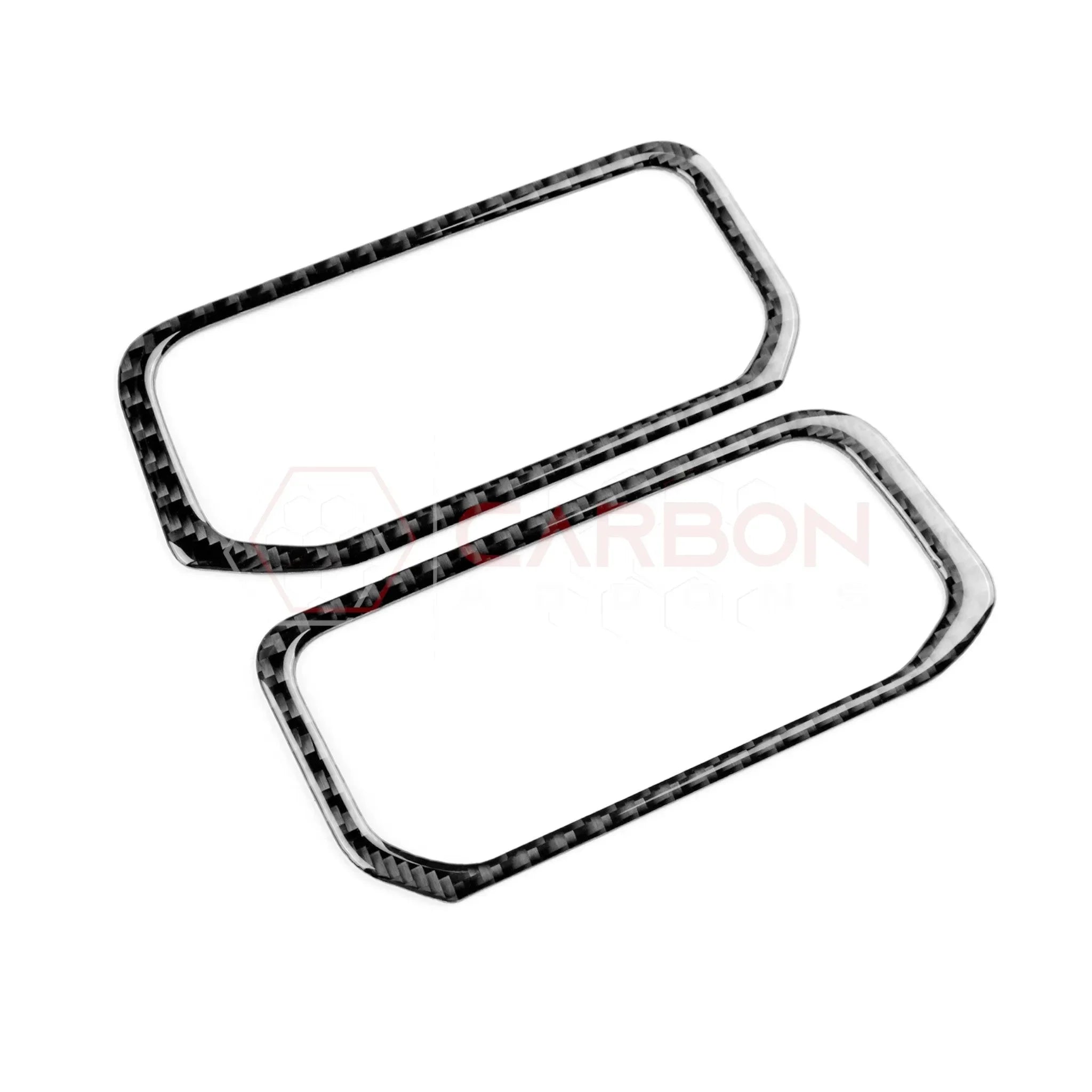 Real Carbon Fiber Center A/C Vent Frame Overlay for 2024+ Ford Mustang