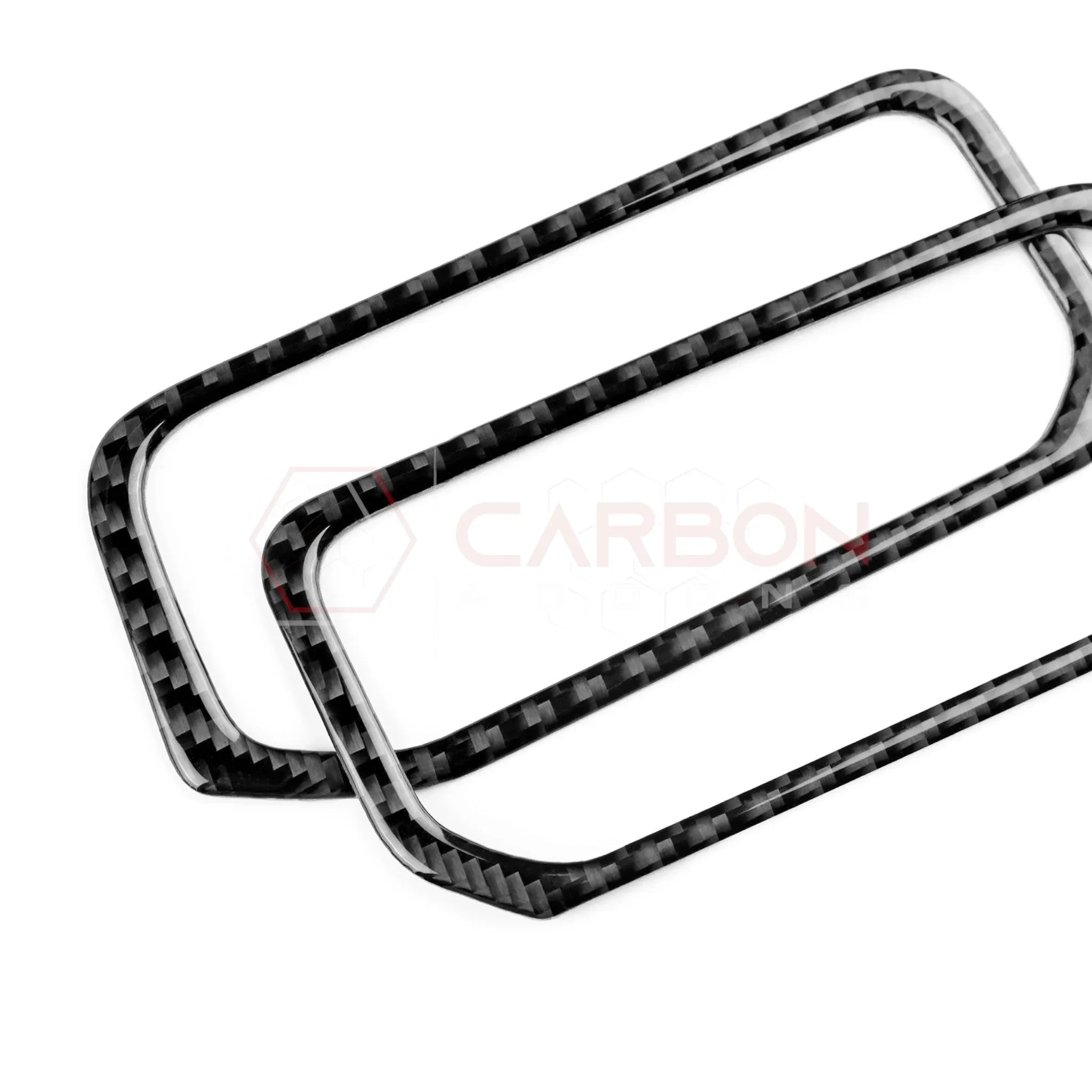 Real Carbon Fiber Center A/C Vent Frame Overlay for 2024+ Ford Mustang