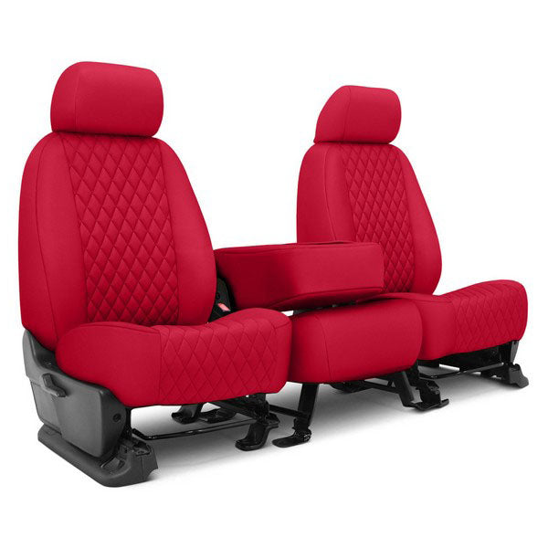 Custom Fit Truck Seat Covers for Ford, Chevy, Ram & Toyota – Faux Leather Diamond Quilted | Made in USA