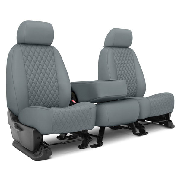 Custom Fit Truck Seat Covers for Ford, Chevy, Ram & Toyota – Faux Leather Diamond Quilted | Made in USA