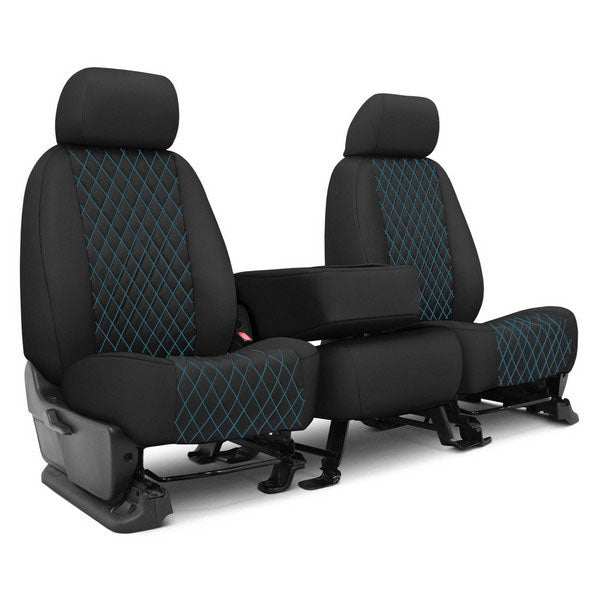 Custom Fit Truck Seat Covers for Ford, Chevy, Ram & Toyota – Faux Leather Diamond Quilted | Made in USA