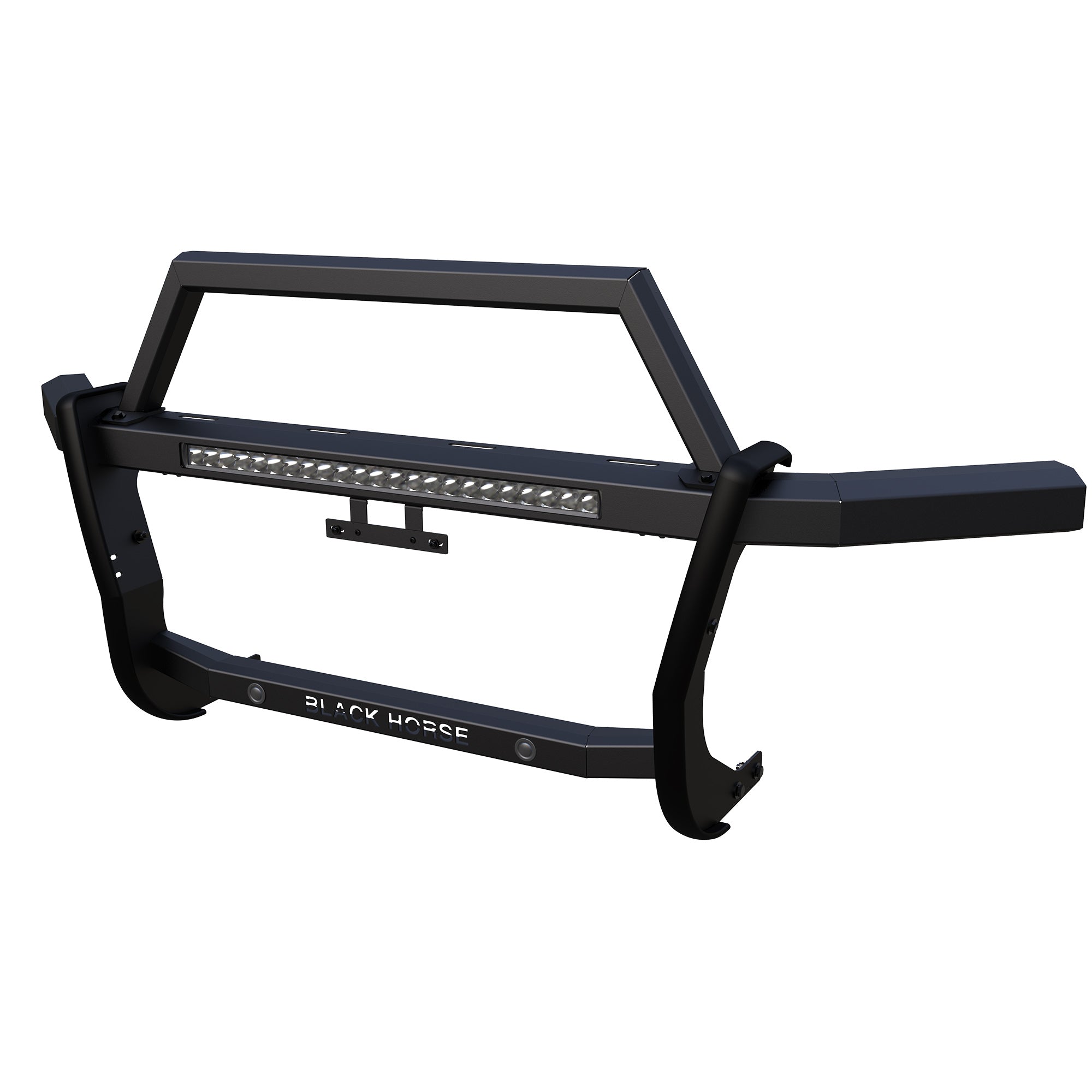 2009-2018 Dodge Ram 1500 Rambler Grille Guard Kit Modular Includes 30" LED Bar Single Row | Black Horse Off Road - Image 1