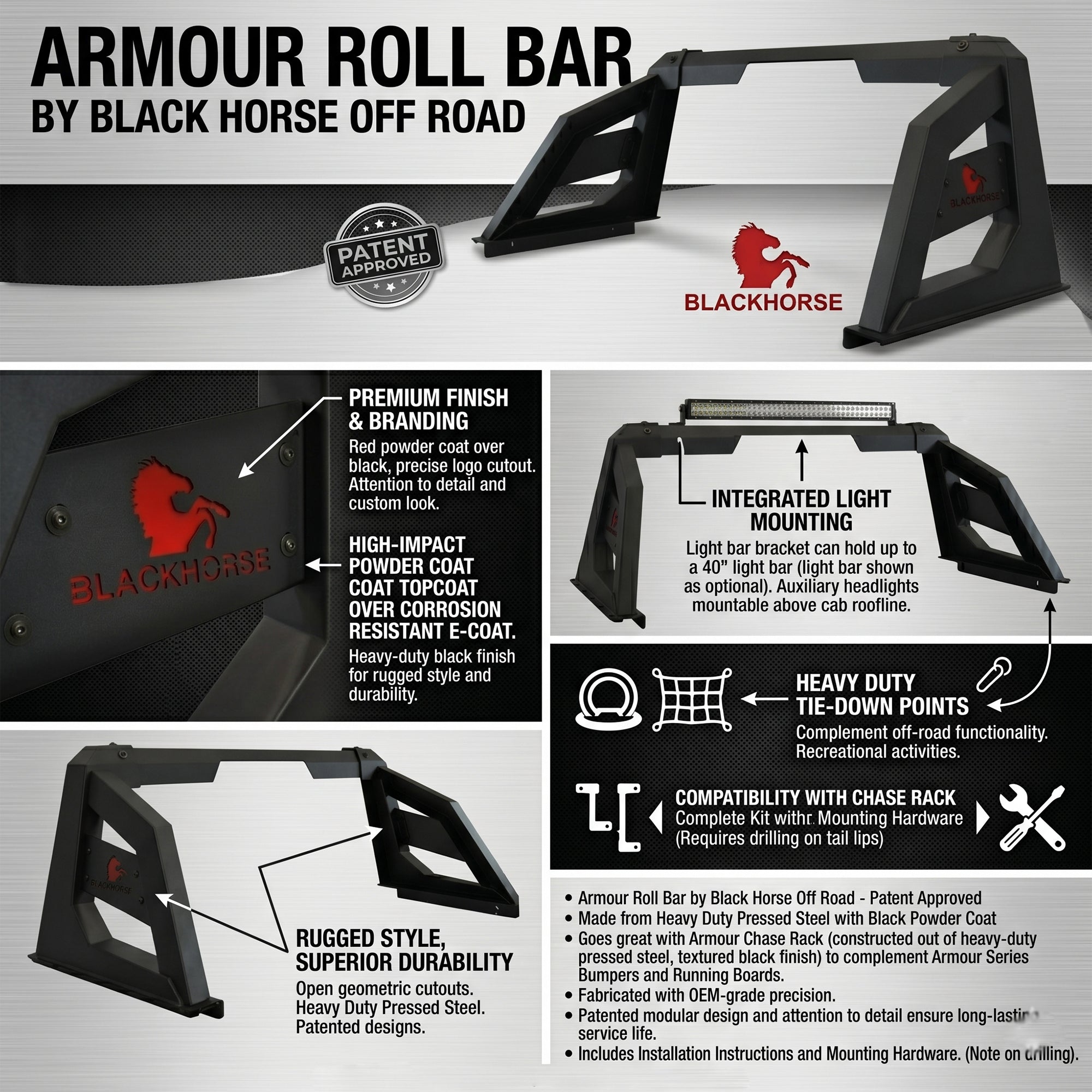 Armour Roll Bar | Black Horse Off Road - Image 10