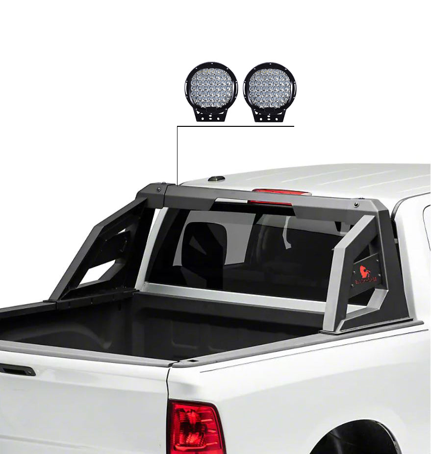 2015-2026 Canyon Armour Roll Bar Kit W/ Set of 9" Black Round LED Light | Black Horse Off Road - Image 5