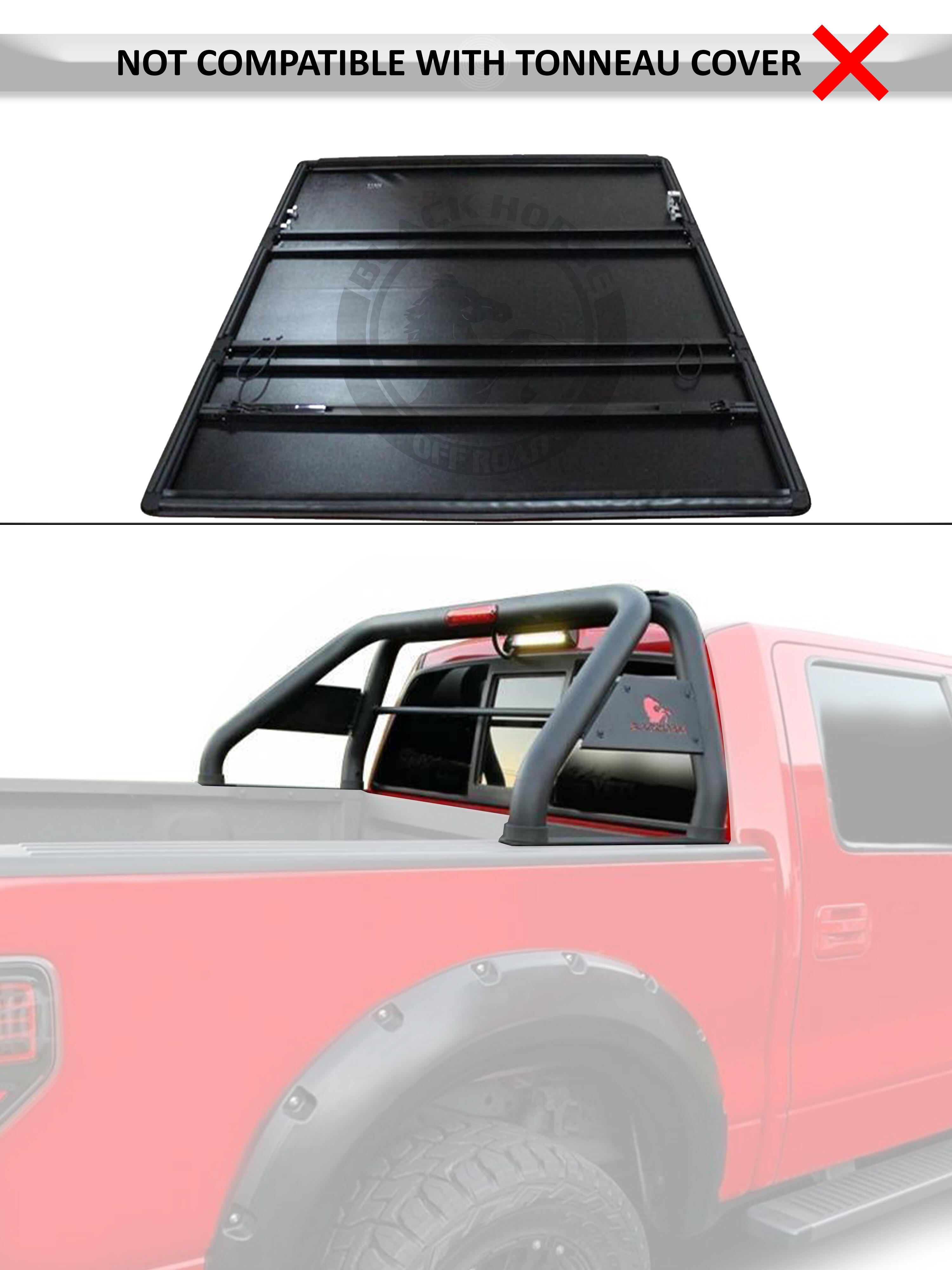 Classic Roll Bar Kit Includes 1 40in LED Light Bar | Black Horse Off Road - Image 2