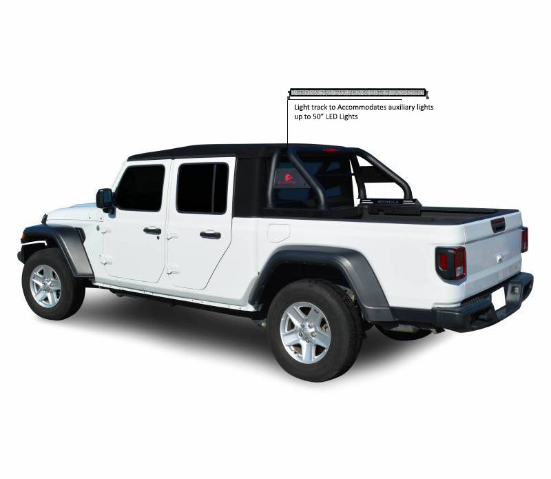 2020-2026 Jeep Gladiator Classic Roll Bar Kit Includes 1 40in LED Light Bar | Black Horse Off Road - Image 10