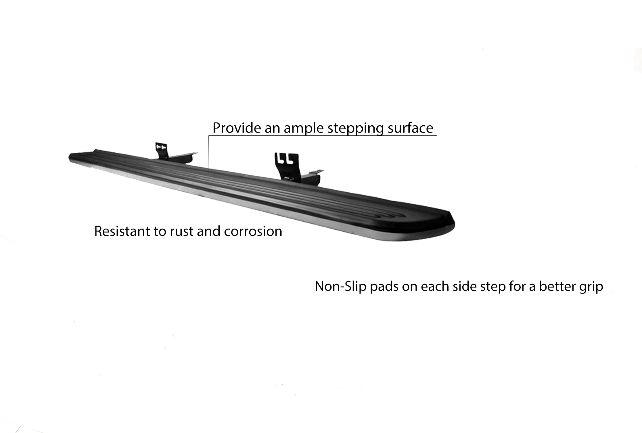 2003-2025 Land Rover Range Rover Oem Replica Running Boards | Black Horse Off Road - Image 4