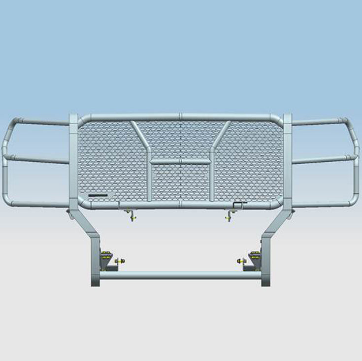 2020-2026 Chevrolet Silverado 2500 Hd Rugged Heavy Duty Grille Guard Kit Modular | Black Horse Off Road - Image 6