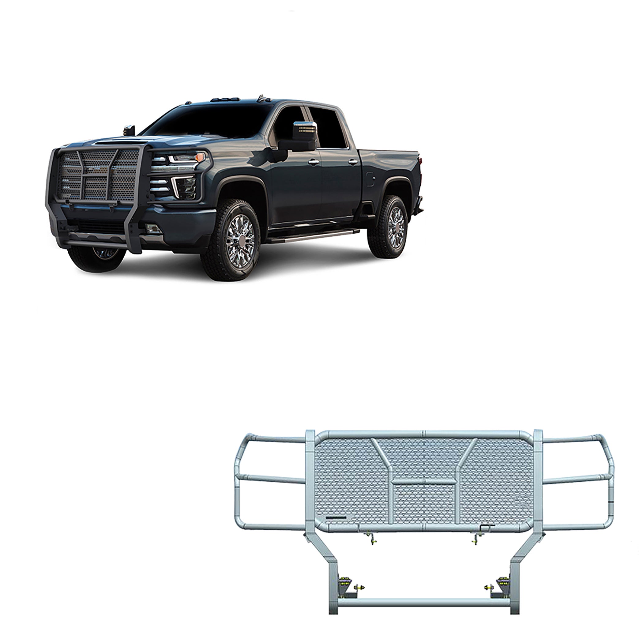 2020-2026 Chevrolet Silverado 2500 Hd Rugged Heavy Duty Grille Guard Modular | Black Horse Off Road - Image 1