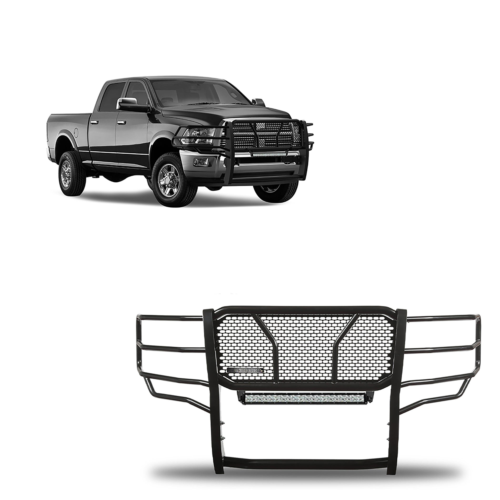 2010-2018 Dodge Ram 2500 Rugged Heavy Duty Grille Guard Kit Modular | Black Horse Off Road - Image 1