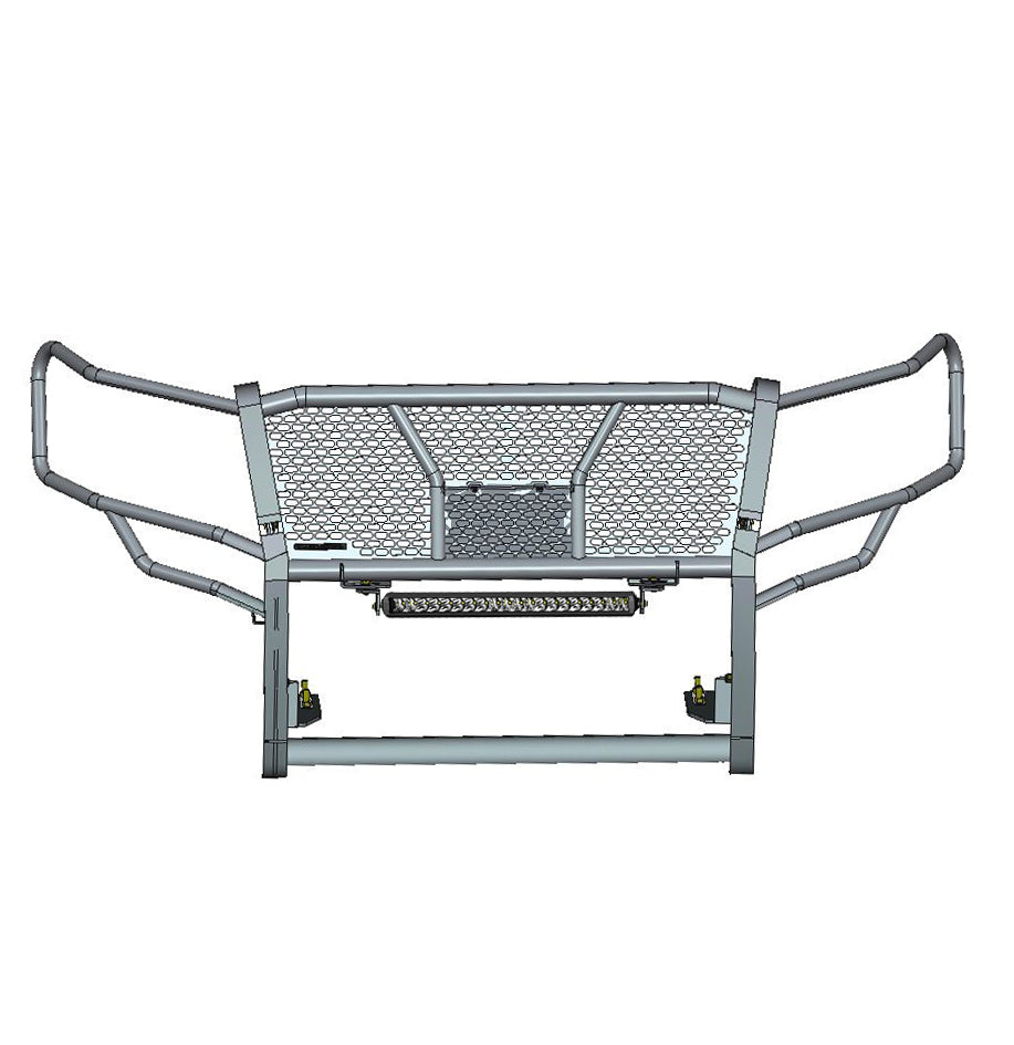 2018-2024 Ford Expedition Rugged Heavy Duty Grille Guard Kit Modular Includes Single Row LED Light | Black Horse Off Road - Image 3