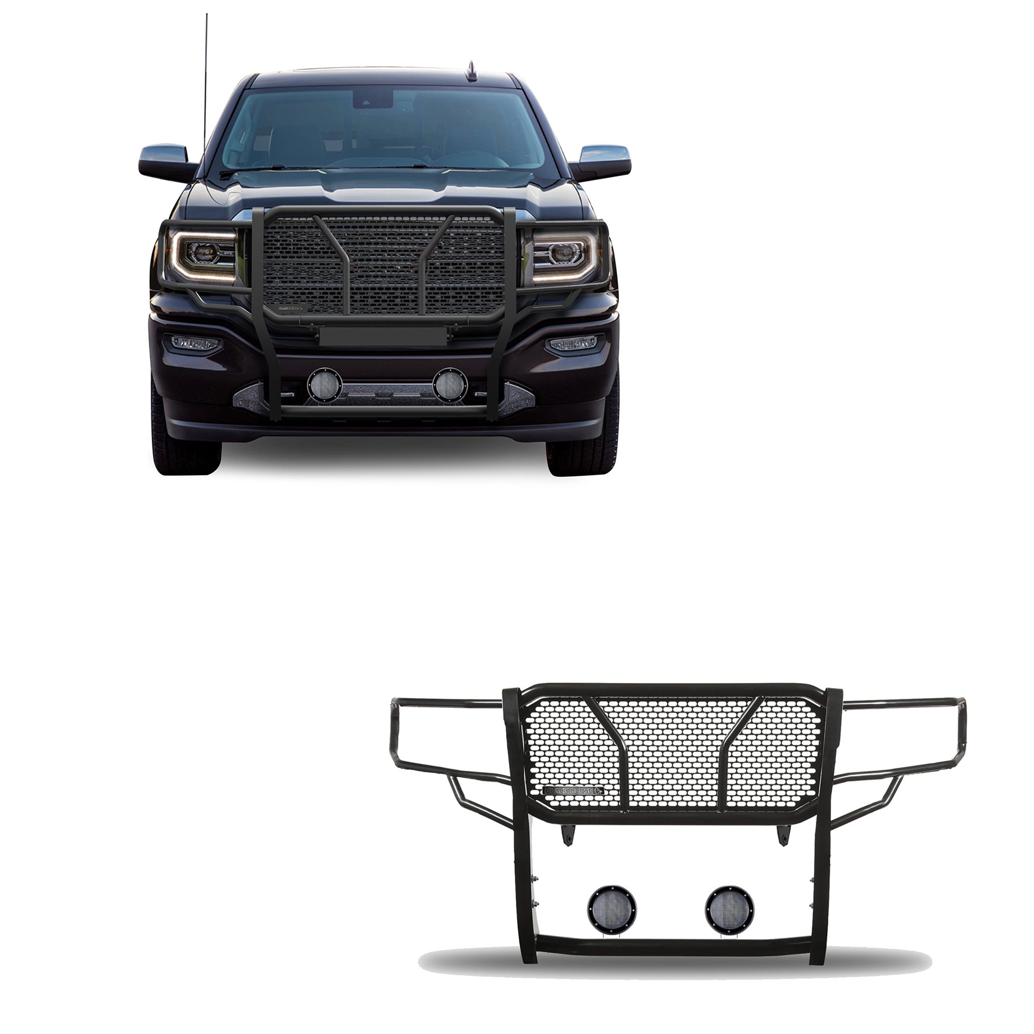 2014-2022 Gmc Sierra 1500 Rugged Heavy Duty Grille Guard Kit Modular | Black Horse Off Road - Image 1