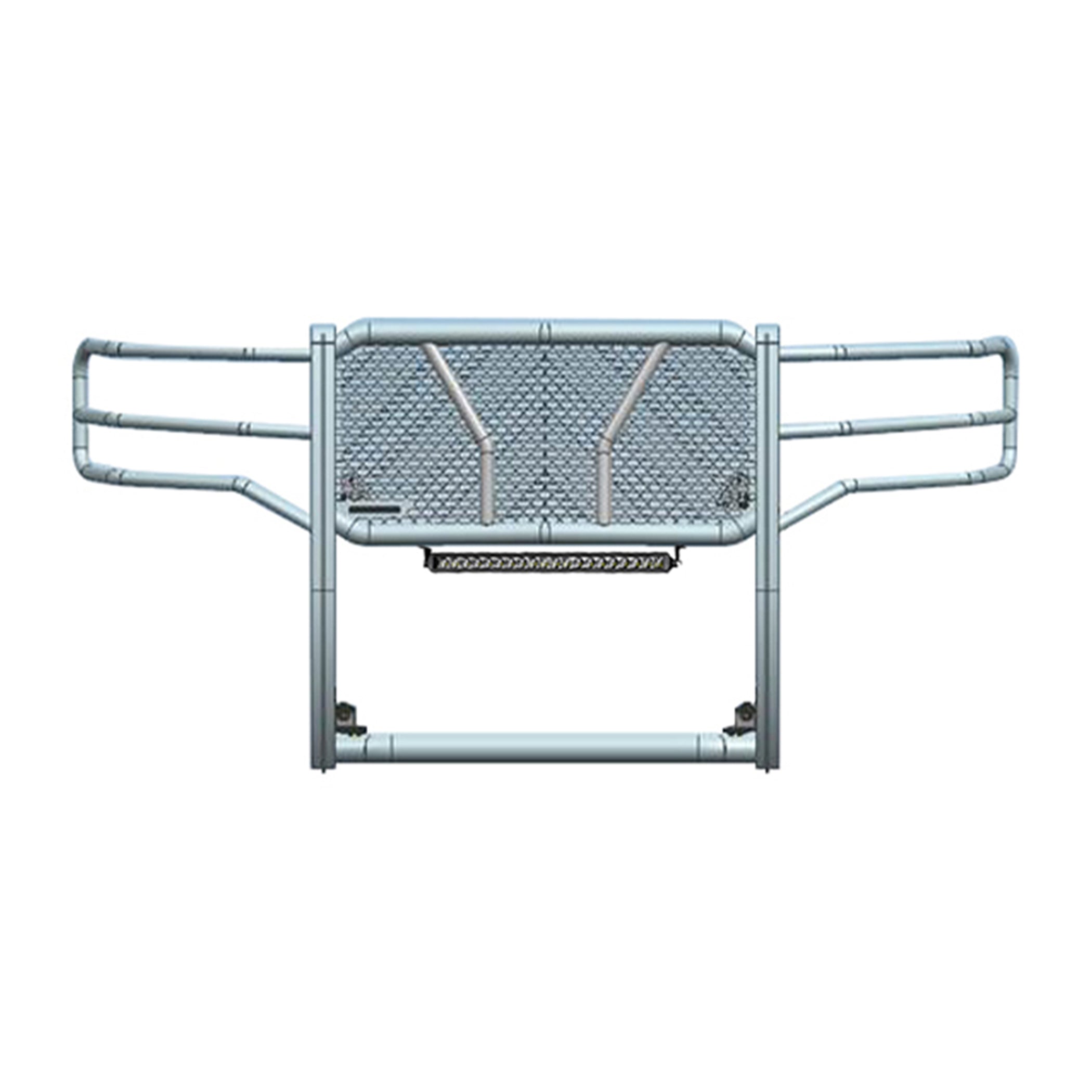 2015-2019 Gmc Sierra 2500 Hd Rugged Heavy Duty Grille Guard Kit Modular Includes Single Row LED Light | Black Horse Off Road - Image 1
