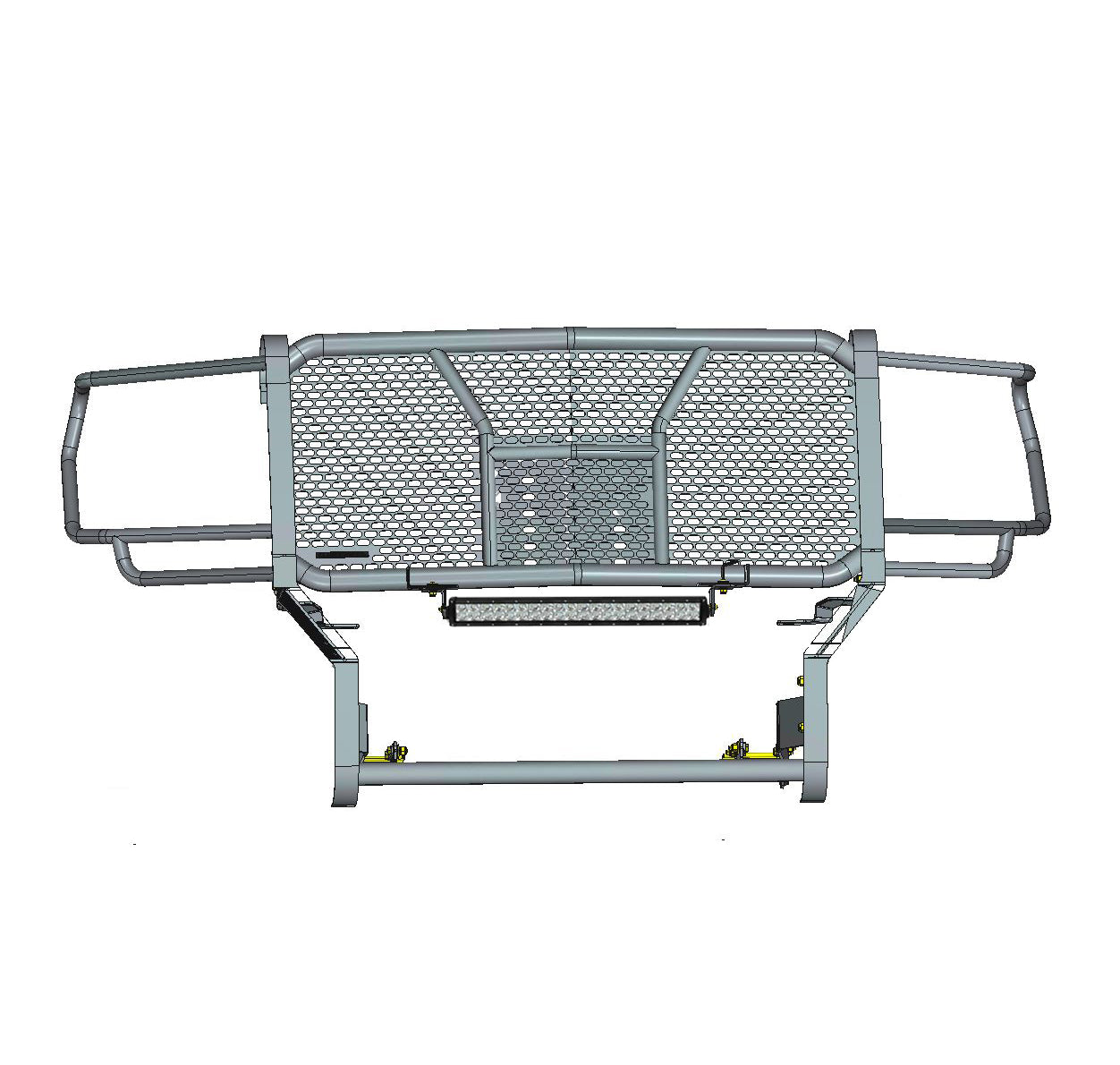 2019-2021 Gmc Sierra 1500 Rugged Heavy Duty Grille Guard Kit Modular | Black Horse Off Road - Image 3