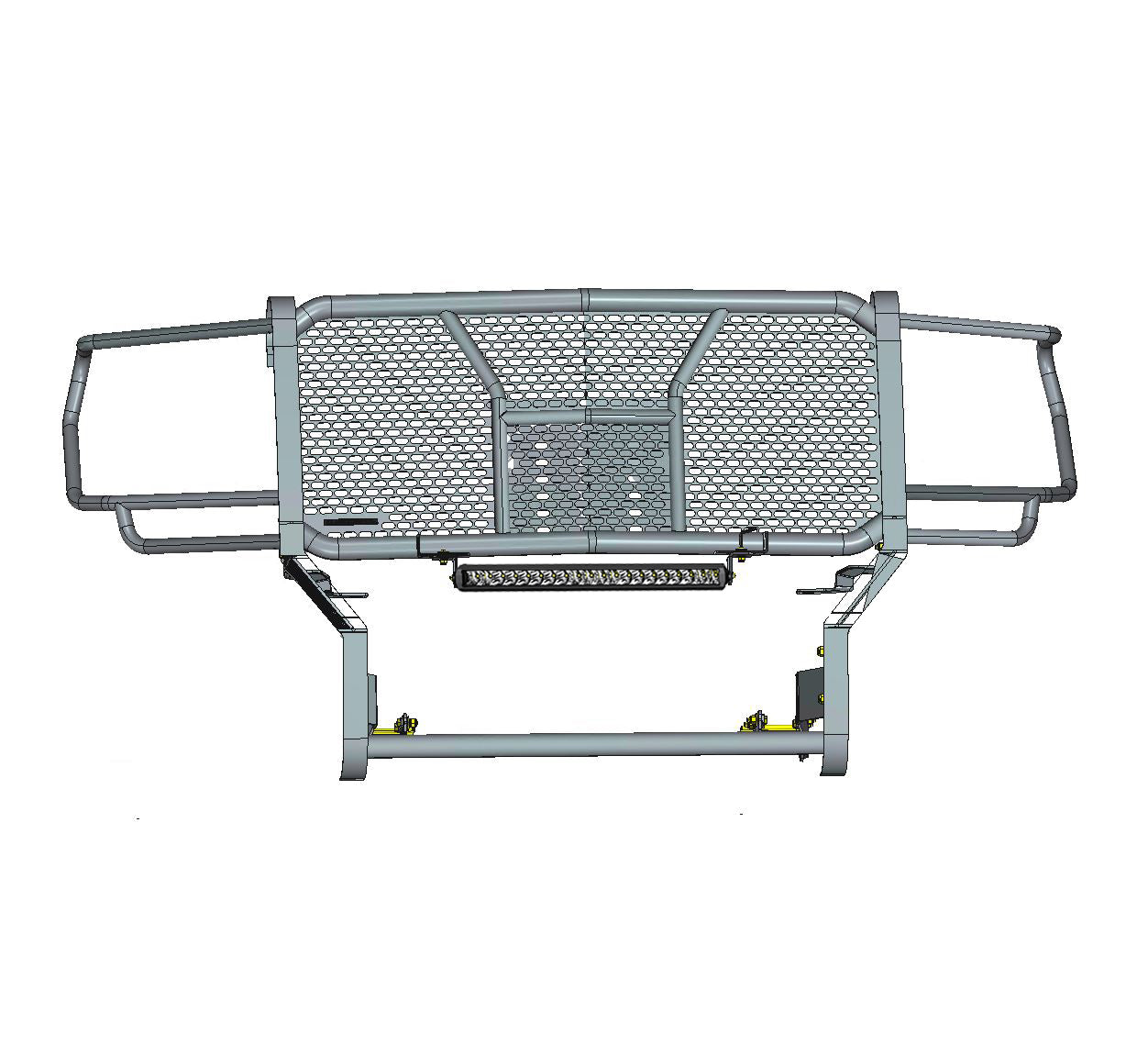 2019-2021 Gmc Sierra 1500 Rugged Heavy Duty Grille Guard Kit Modular | Black Horse Off Road - Image 3