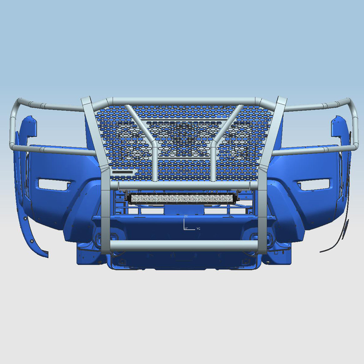 2022-2024 Nissan Frontier Rugged Heavy Duty Grille Guard Kit Modular | Black Horse Off Road - Image 5
