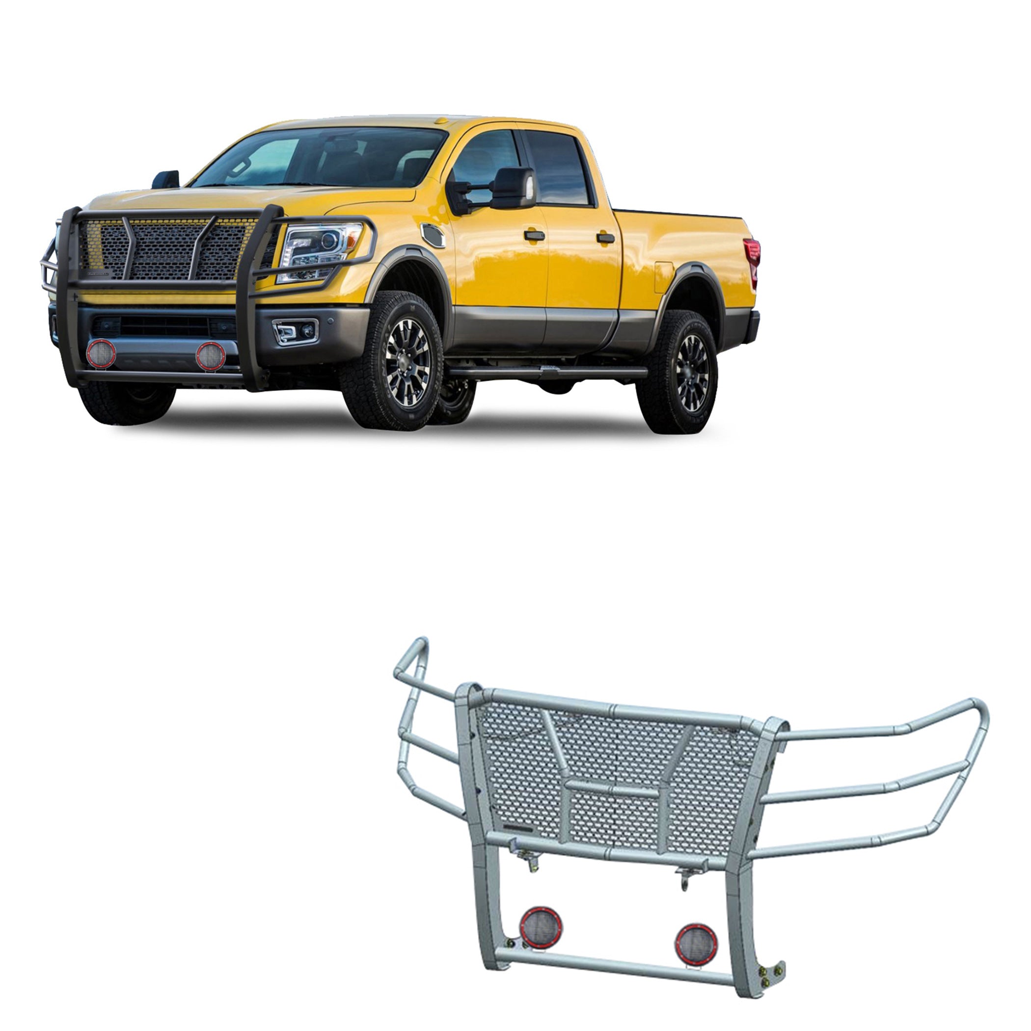 2017-2024 Nissan Titan Xd Rugged Heavy Duty Grille Guard Kit Modular | Black Horse Off Road - Image 1