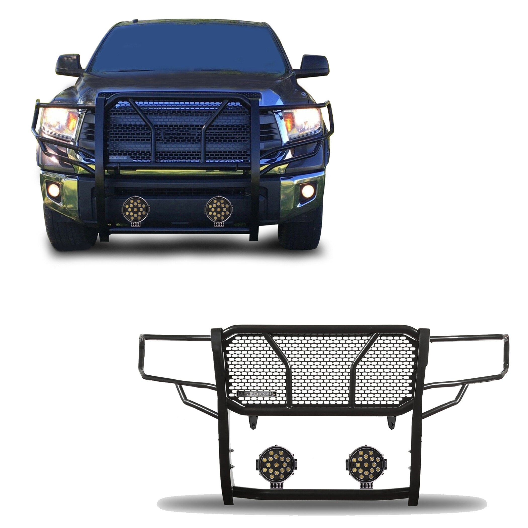 2007-2021 Toyota Sequoia Rugged Heavy Duty Grille Guard Kit Modular | Black Horse Off Road - Image 1