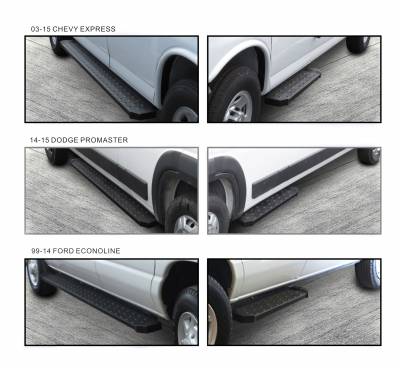 1999-2014 Ford E-350 Econoline Spartan Running Boards Modular | Black Horse Off Road - Image 3