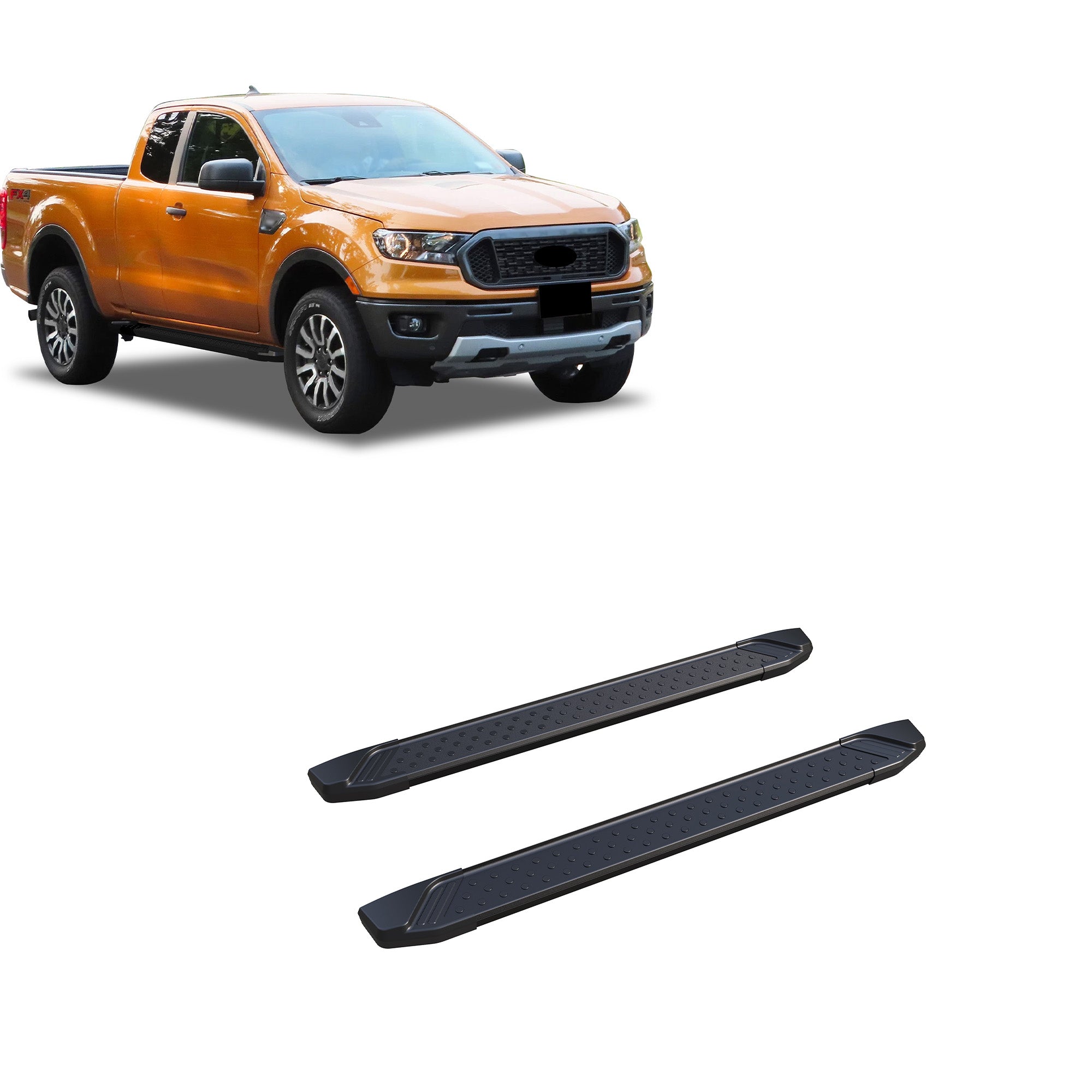 2019-2025 Ford Ranger Storm Running Boards | Black Horse Off Road - Image 1