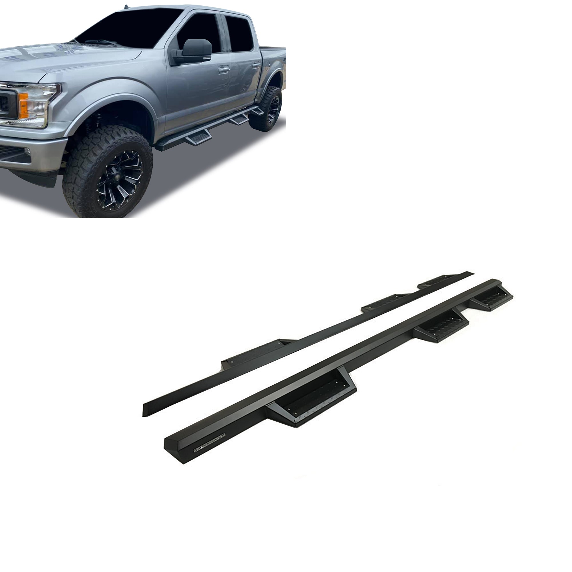 2015-2026 Ford F-150 Superior Side Steps Wtw | Black Horse Off Road - Image 1