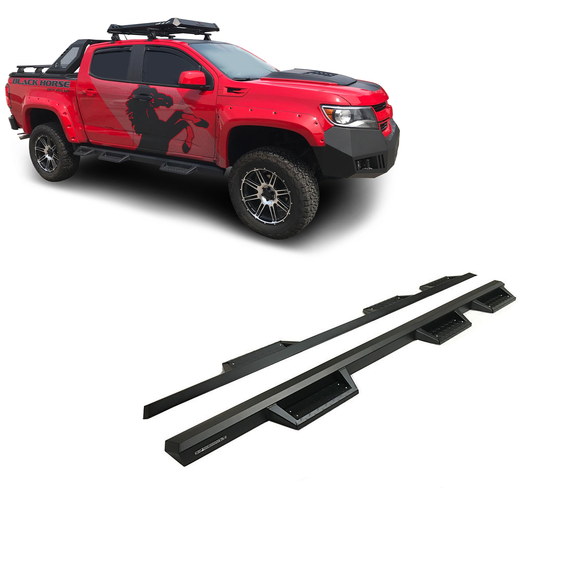 2015-2025 Canyon Superior Side Steps Wtw | Black Horse Off Road - Image 1